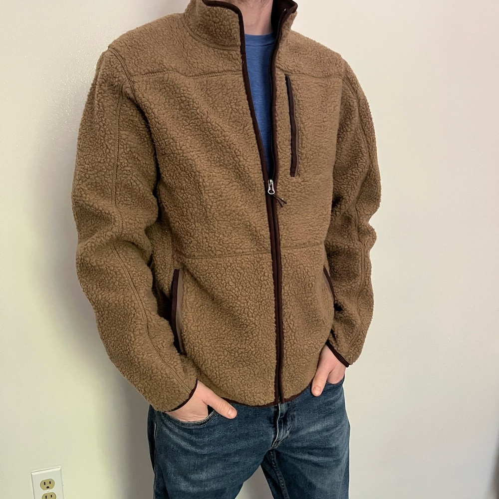 Eddie Bauer Brown Fleece, like new